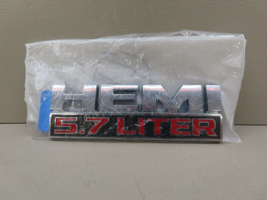 2013-2024 RAM 1500 2500 3500 FRONT FENDER HEMI 5.7 LITER PLATE EMBLEM OEM