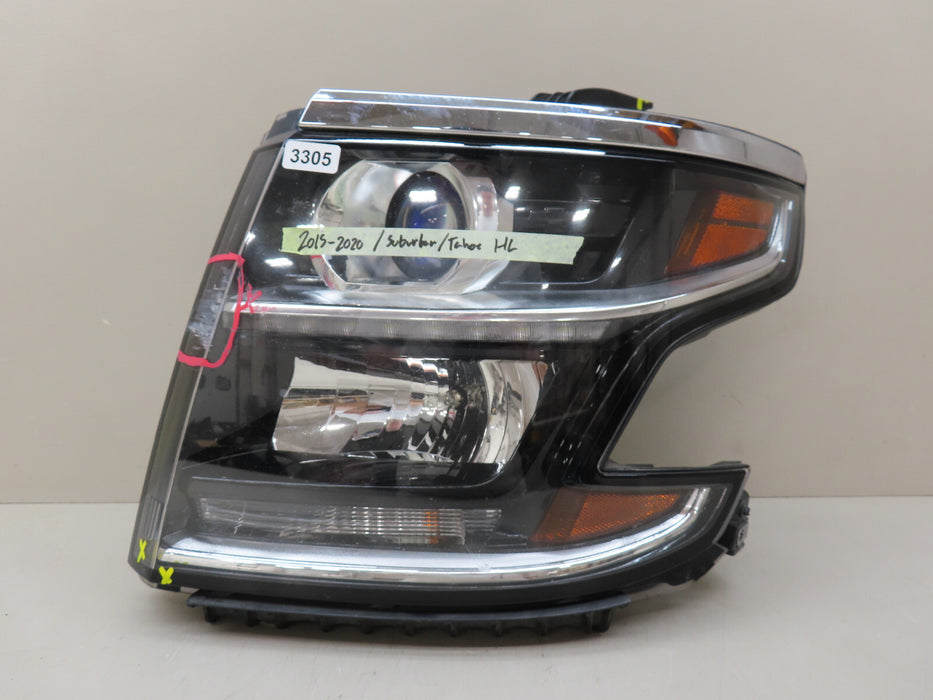 2015-2020 CHEVROLET TAHOE/SUBURBAN FRONT LEFT DRIVER SIDE HEADLIGHT OEM