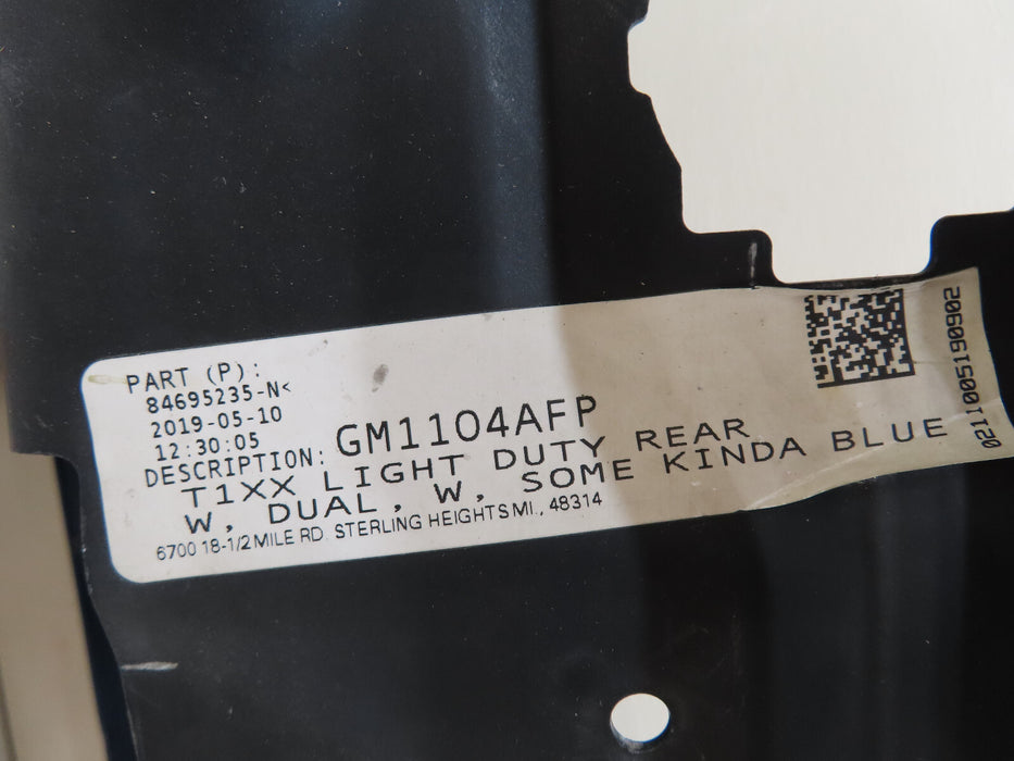 2019-2022 CHEVROLET SILVERADO GMC SIERRA 1500 REAR BUMPER METAL OEM