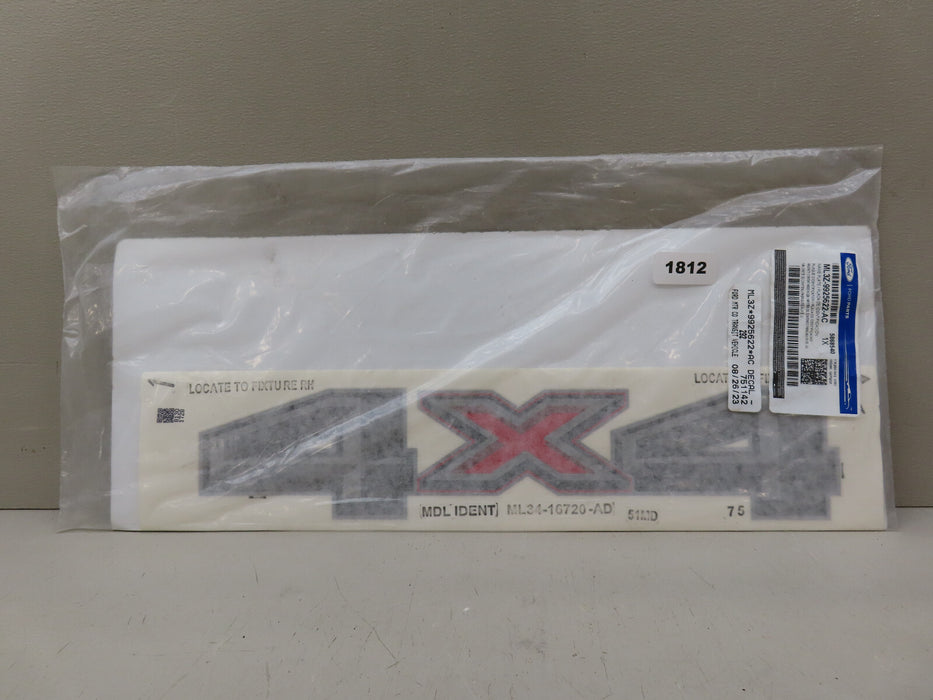 2021-2024 FORD 150 F250 F350 REAR BED NAMEPLATE DECAL OEM