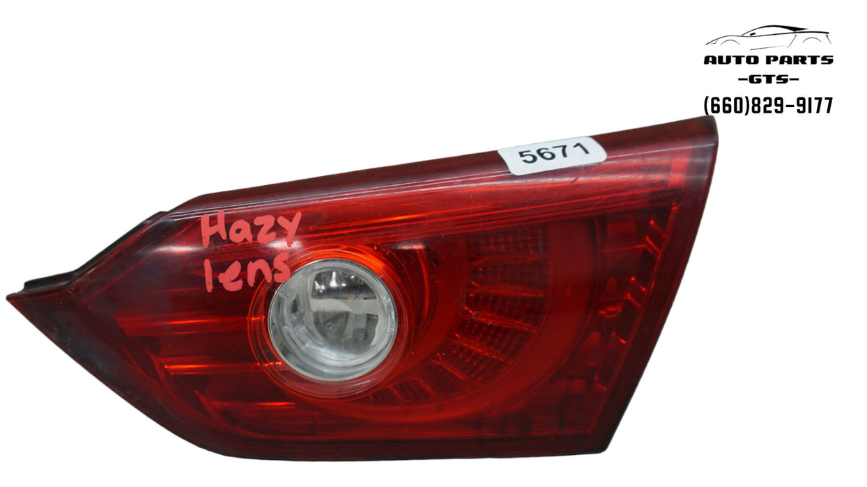 2014-2017 INFINITI Q50 REAR RIGHT PASSENGER SIDE INNER TAIL LIGHT LED OEM