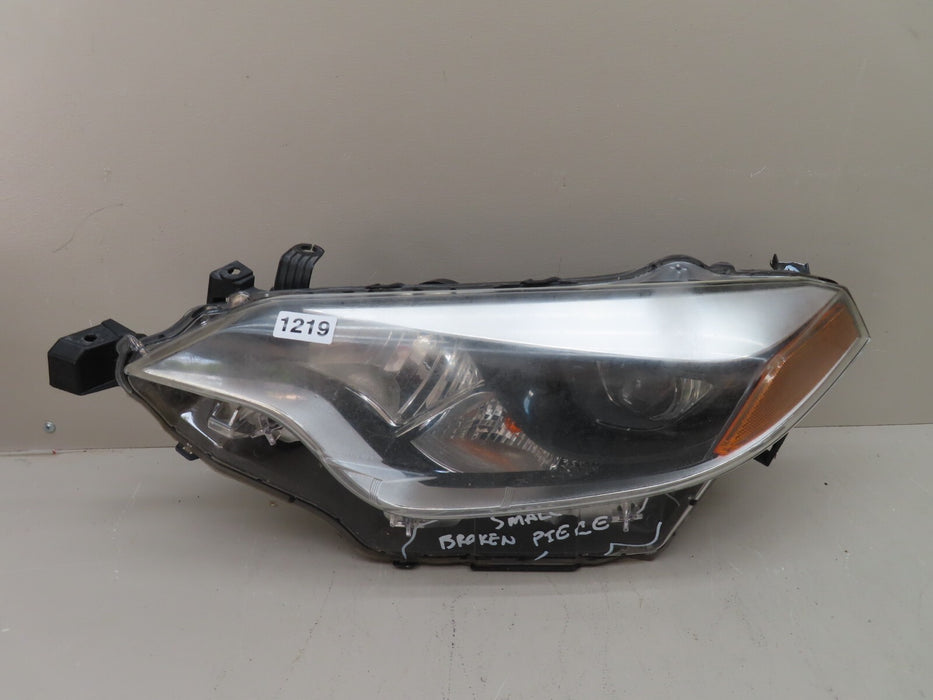 2014 - 2016 TOYOTA COROLLA FRONT LEFT DRIVER SIDE HEADLIGHT LAMP LED HALOGEN OEM