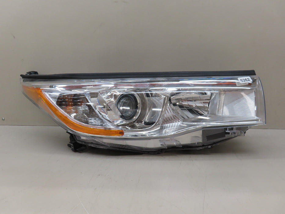 2014 2015 2016 Toyota Highlander RIGHT HALOGEN HEADLIGHT LAMP CAPA AFTERMARKET