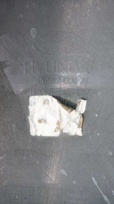 2019-2021 HYUNDAI TUCSON FRONT LOWER BUMPER VALANCE PANEL OEM 86512-D3520