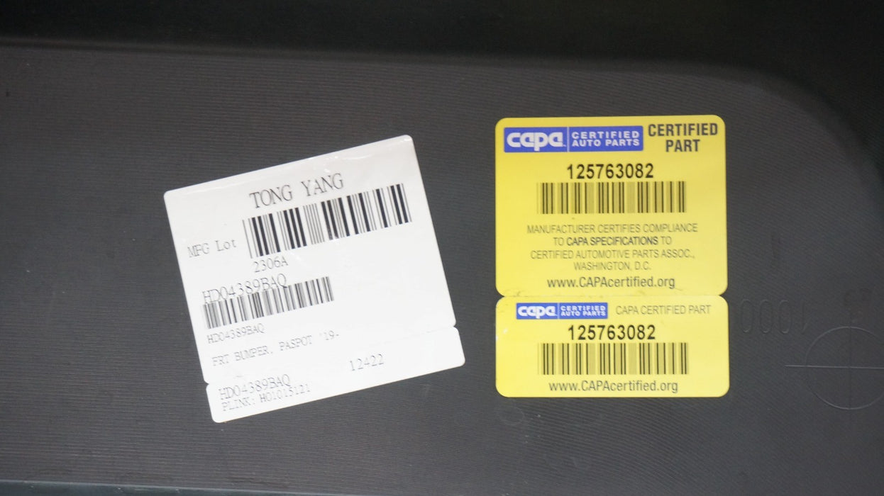 2019-2021 HONDA PASSPORT FRONT LOWER BUMPER COVER AFTERMARKET CAPA