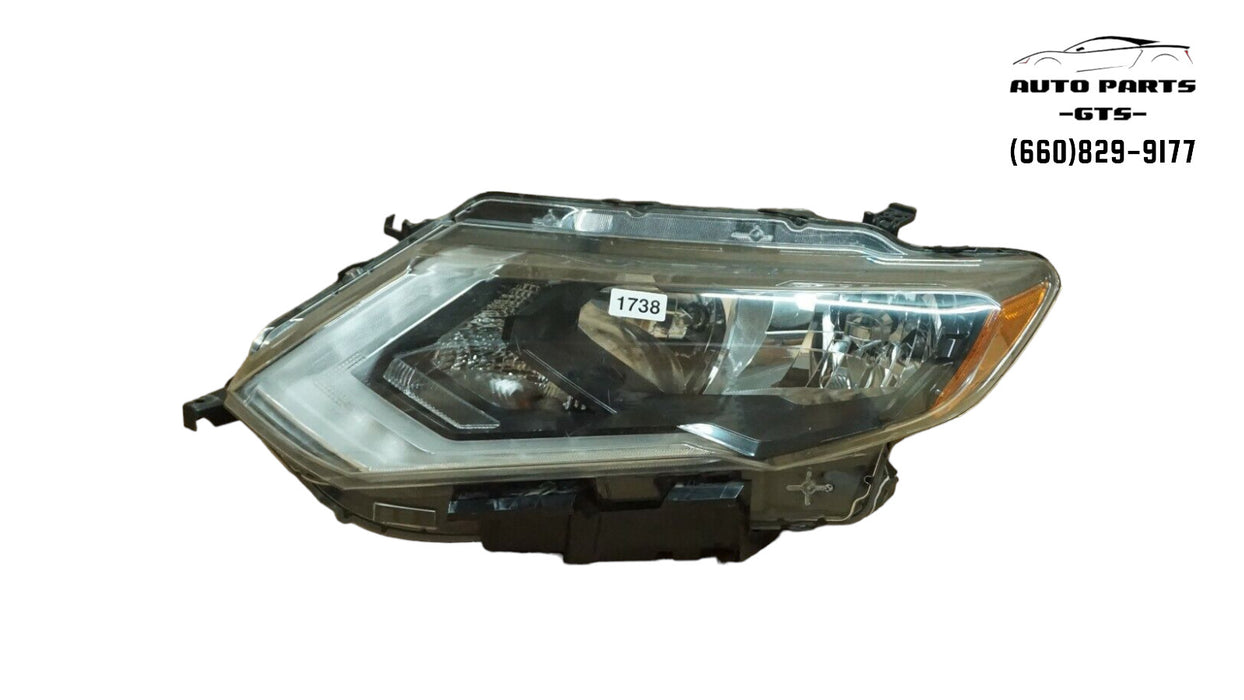 2017-2019 NISSAN ROGUE FRONT LEFT DRIVER SIDE HEADLIGHT HALOGEN HEADLAMP OEM