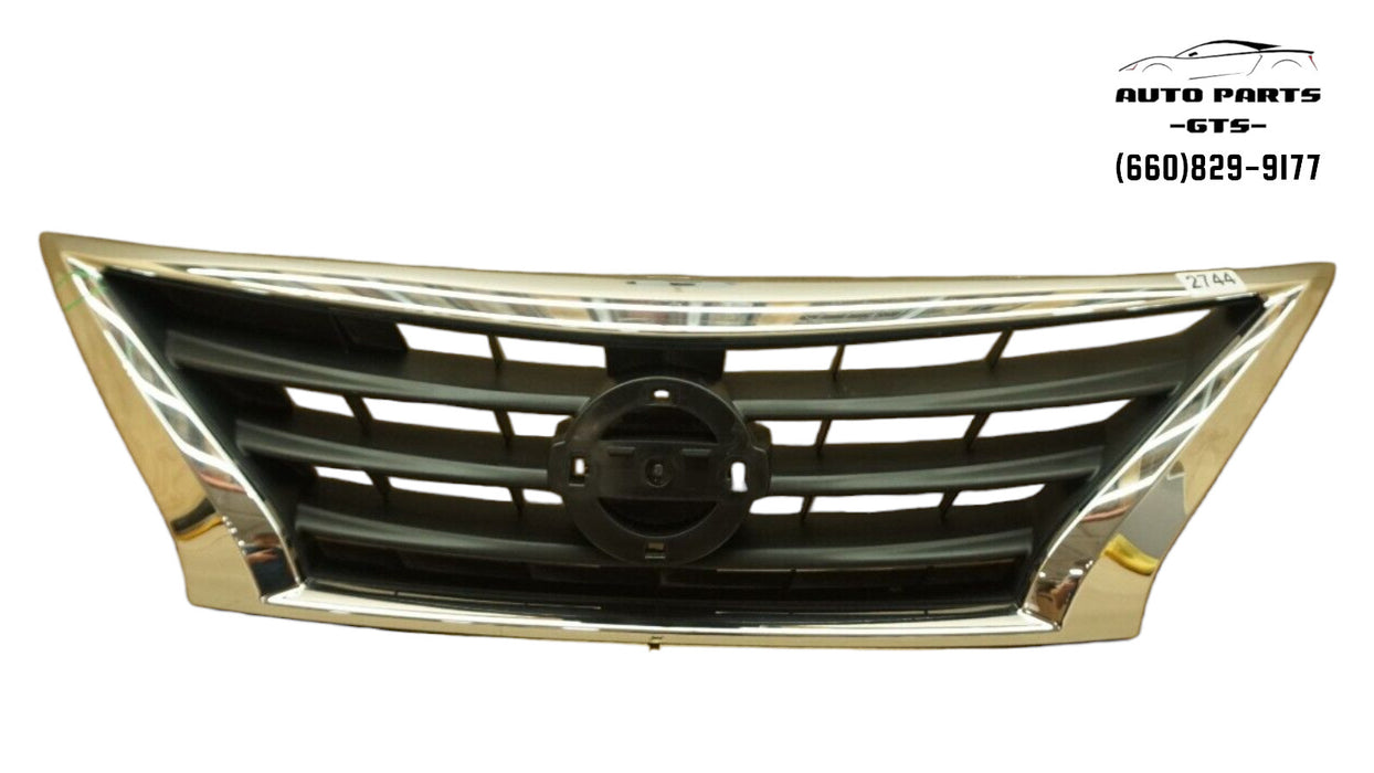 2015-2019 NISSAN VERSA FRONT UPPER RADIATOR GRILLE GRILL OEM 15 16 17 18 19