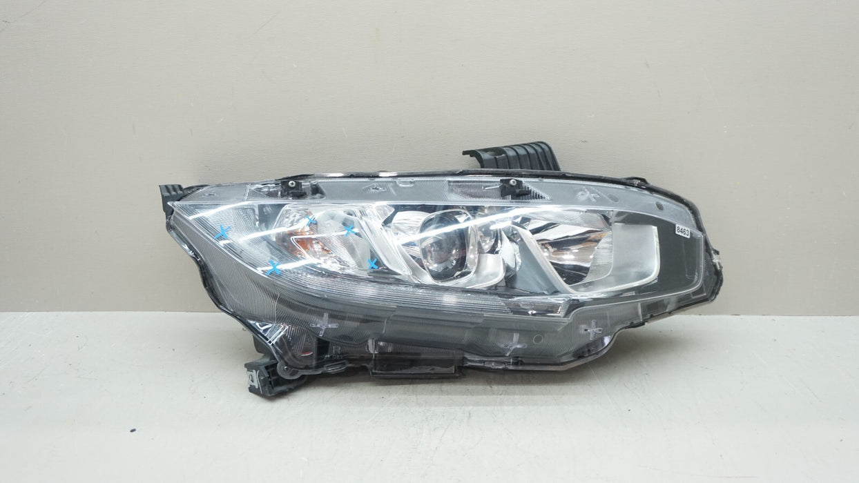 2016-2018 HONDA CIVIC FRONT RIGHT PASSENGER SIDE HALOGEN HEADLIGHT OEM