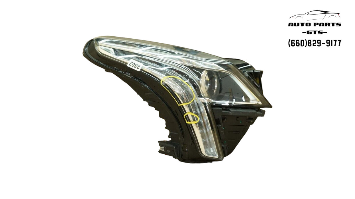 2017-2019 CADILLAC XT5 RIGHT PASSENGER SIDE HEADLIGHT HALOGEN 84167550RH