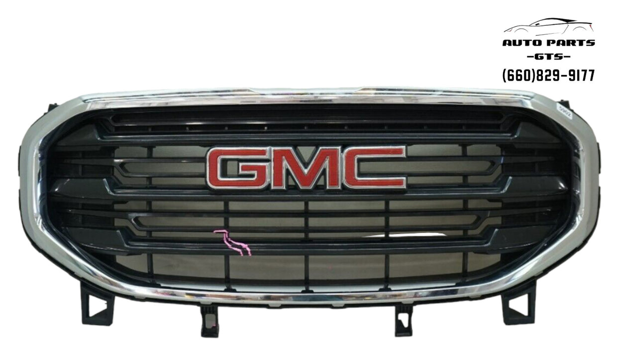 2019-2021 GMC TERRAIN FRONT UPPER BUMPER RADIATOR GRILLE W/ EMBLEM OEM 23196293