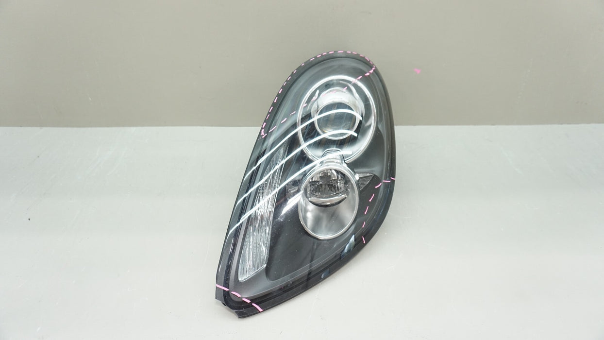 2014-2016 PORSCHE CAYMAN LEFT DRIVER HEADLIGHT LAMP HALOGEN OEM 98163111506