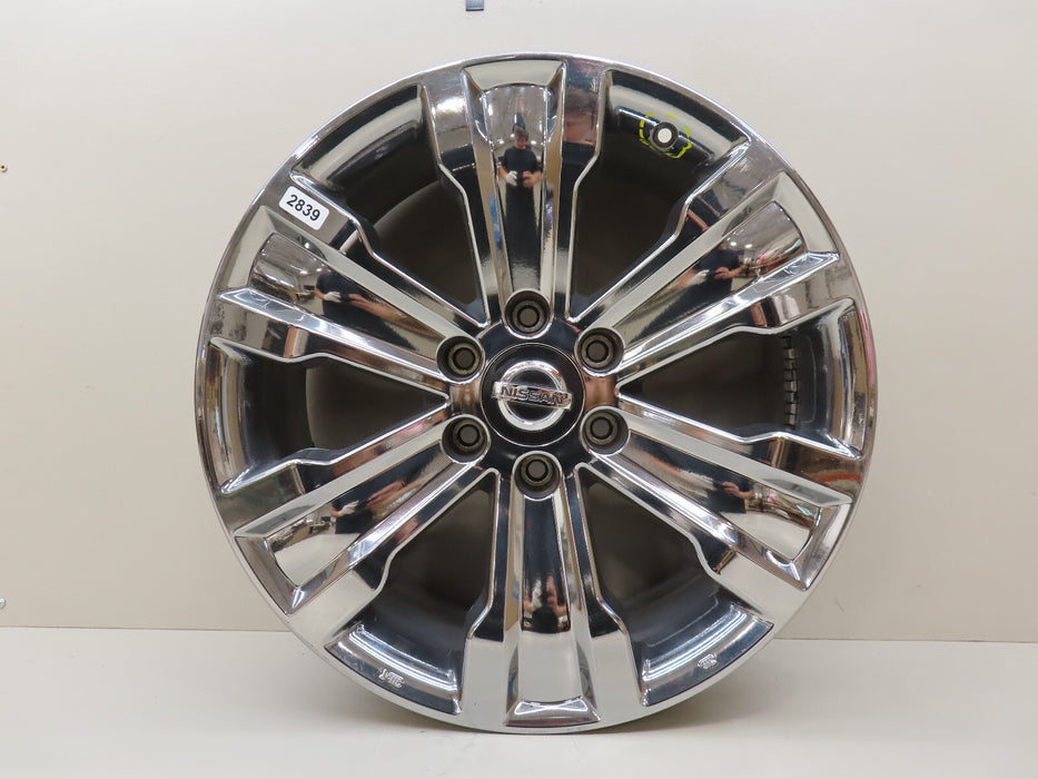 2017-2019 NISSAN TITAN SV 20X8 CHROME 6 SPOKE WHEEL RIM OEM