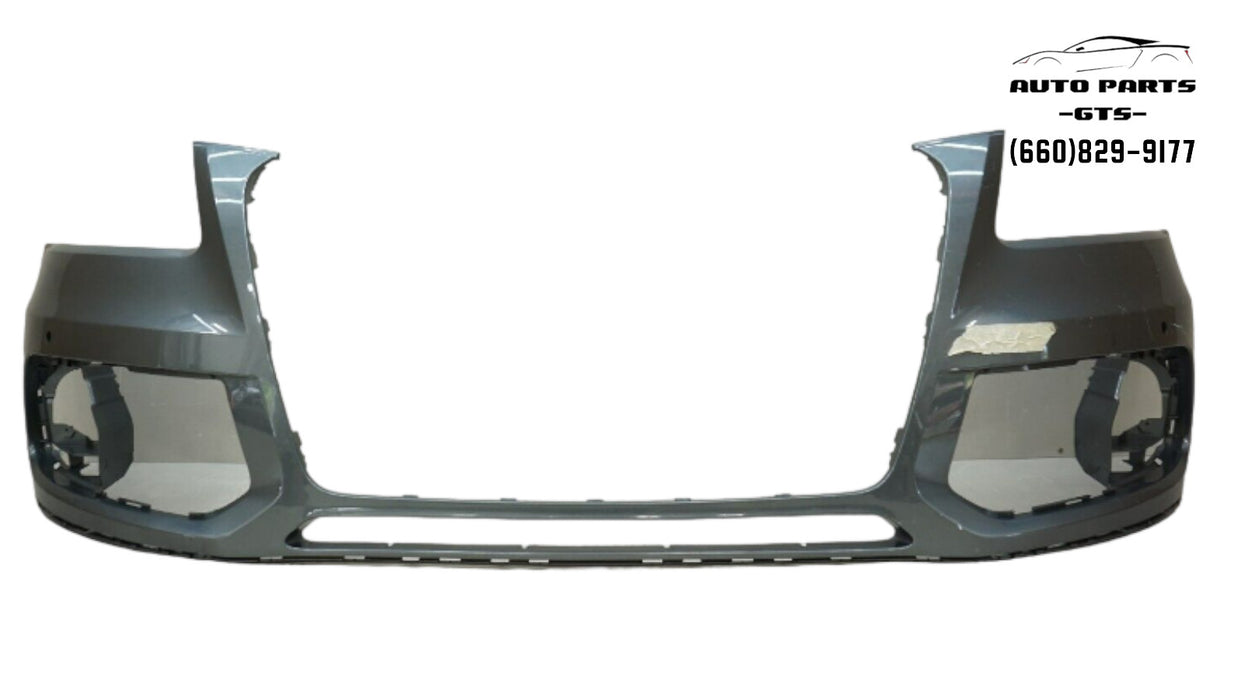 2013-2016 AUDI Q5 FRONT BUMPER COVER OEM 8R0807437AH W/ SENSOR HOLES OEM