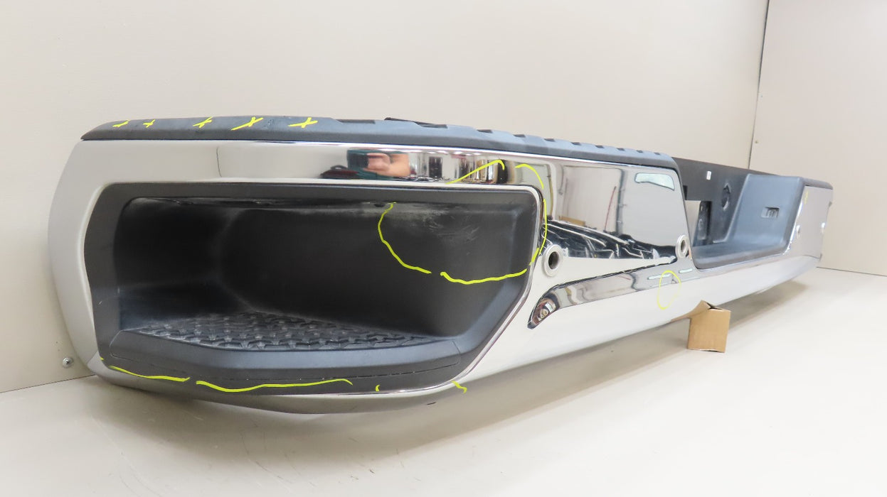 2019-2022 GMC SIERRA CHEVROLET SILVERADO 1500 REAR BUMPER METAL OEM