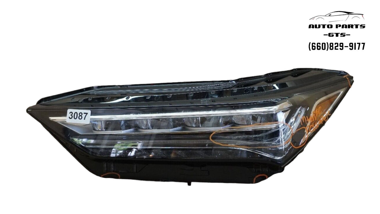 2022 ACURA MDX FRONT LEFT DRIVER SIDE HEADLIGHT LAMP LED W/ BALLAST OEM 22