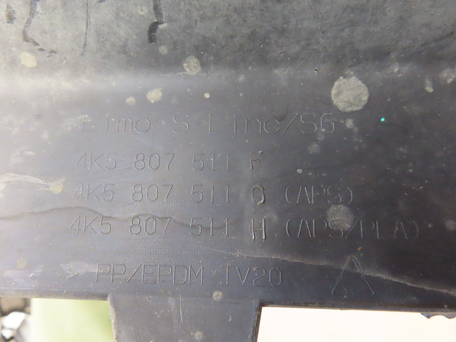 2019-2022 AUDI A6 S6 S-LINE REAR BUMPER COVER OEM 4K5.807.511