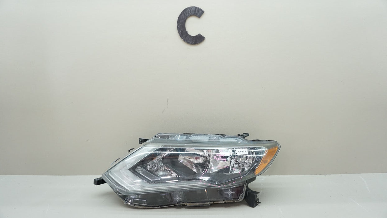 2017-2019 NISSAN ROGUE FRONT LH LEFT DRIVER SIDE HALOGEN LED HEADLIGHT OEM
