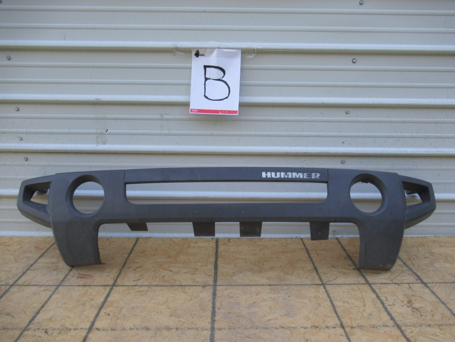 2006-2010 HUMMER H3 FRONT BUMPER COVER PANEL PLASTIC BLACK 15264942 07 08 09 OEM