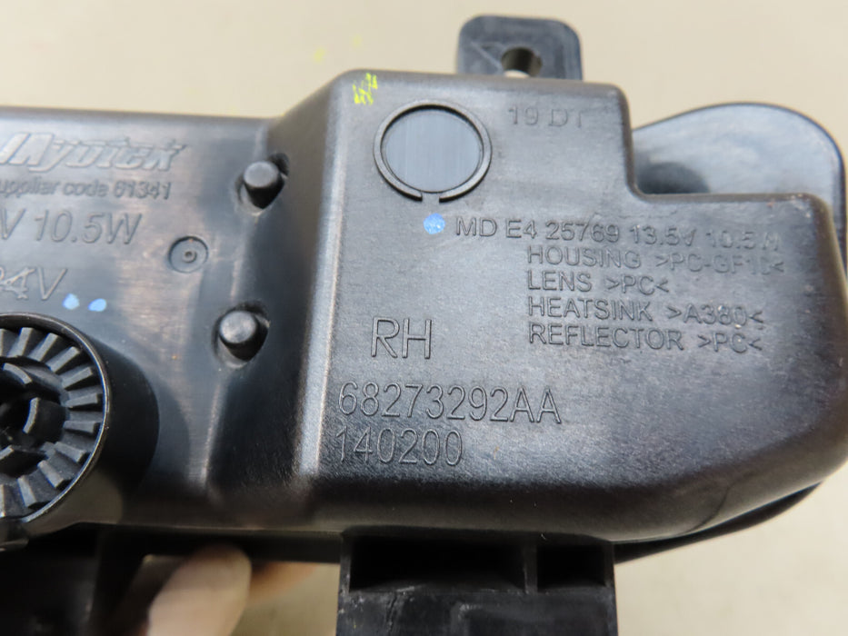 2019-2022 DODGE RAM 1500 FRONT RIGHT PASSENGER SIDE FOG LIGHT OEM 68273292AA