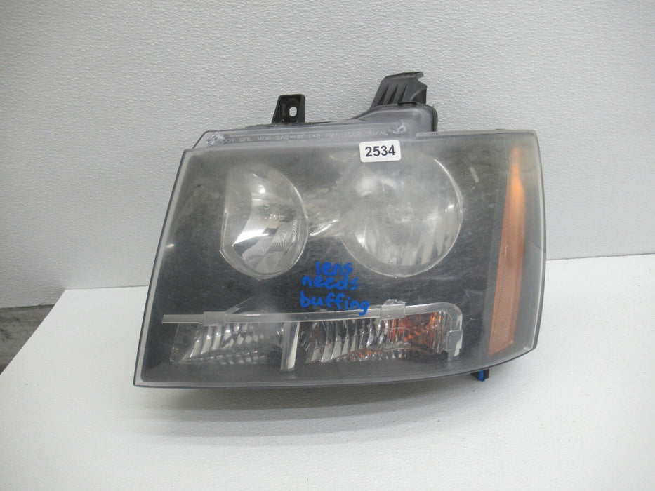 2007-2014 CHEVROLET AVALANCHE FRONT LEFT DRIVER SIDE HEAD LIGHT LAMP OEM