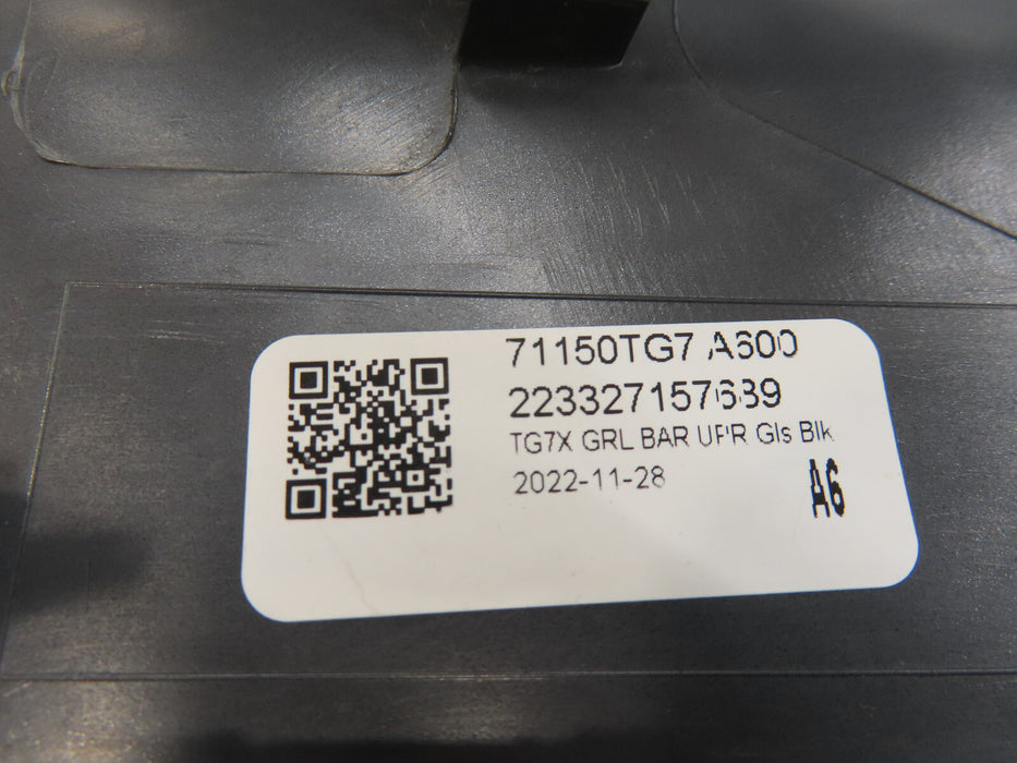 2019-2022 HONDA PILOT FRONT UPPER RADIATOR GRILLE GRILL OEM 71150TG7 A600