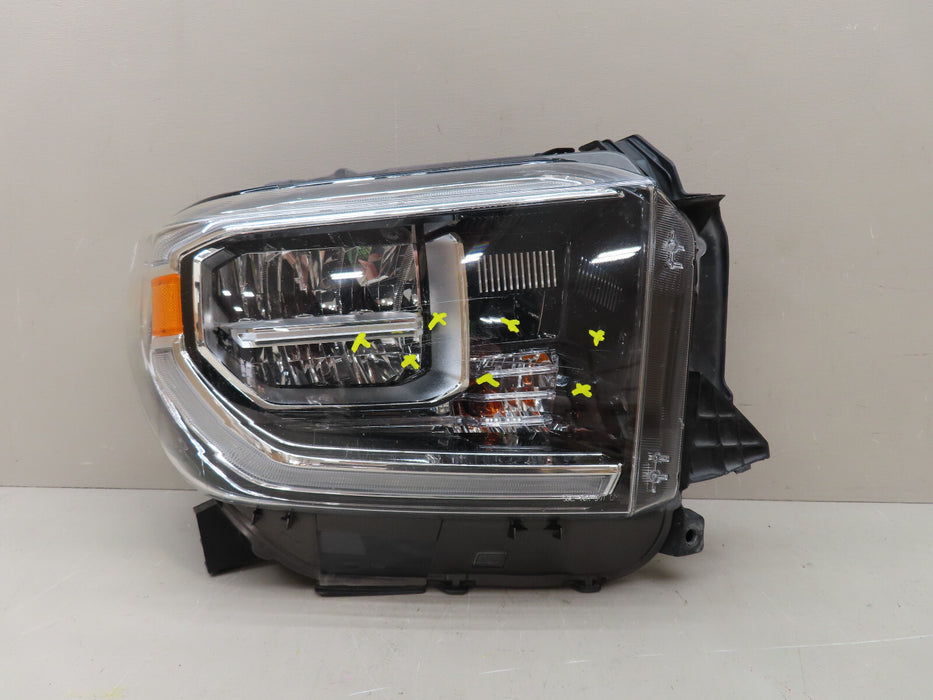 2018-2021 TOYOTA TUNDRA FRONT RIGHT PASSENGER HEADLIGHT FULL LED OEM