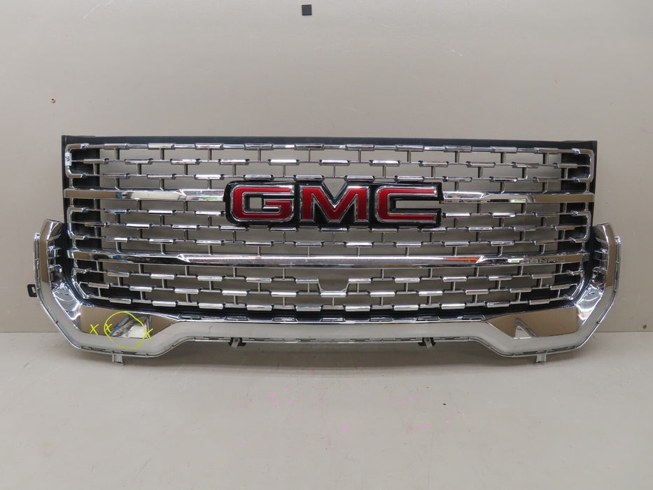 2020-2022 GMC ACADIA DENALI FRONT RADIATOR GRILLE W/ EMBLEM BADGE OEM 84818781