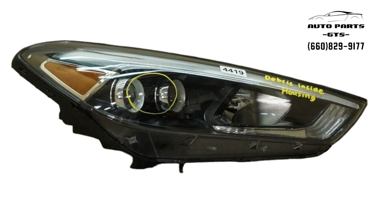 2016-2018 HYUNDAI TUCSON RIGHT PASSENGER SIDE HEADLIGHT HALOGEN AFTERMARKET