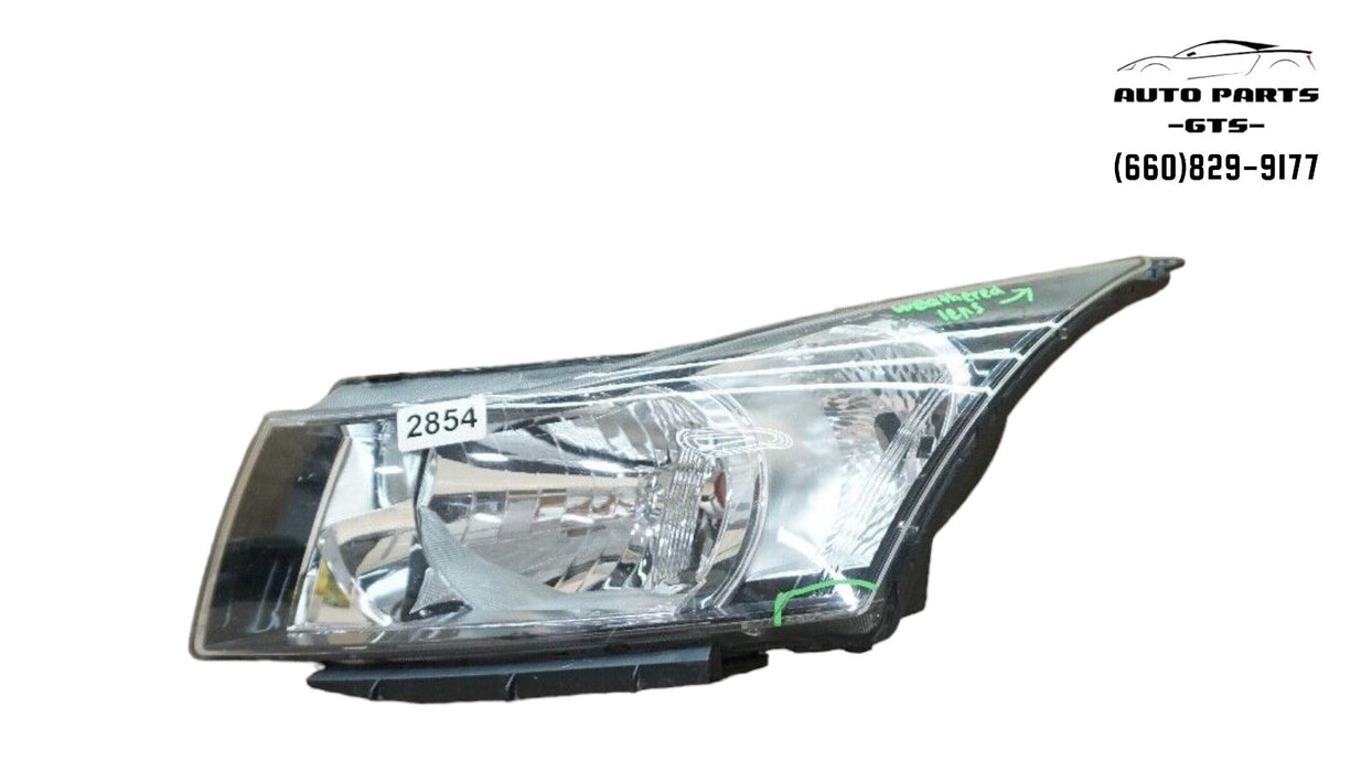 2011-2015 CHEVROLET CRUZE FRONT LH LEFT DRIVER SIDE HEADLIGHT OEM 11 12 13 14 15