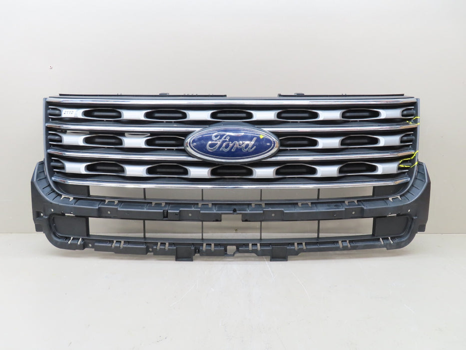 2016-2017 FORD EXPLORER FRONT BUMPER GRILLE GRILL W/ EMBLEM OEM FB53-8150-ABW