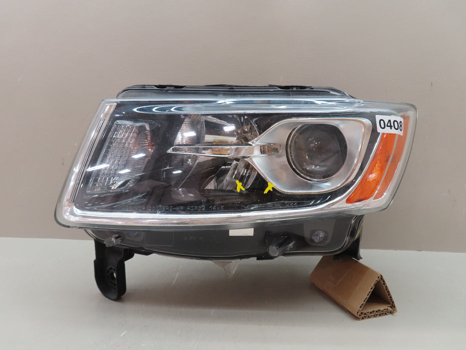 2014-2016 JEEP GRAND CHEROKEE FRONT LEFT DRIVER HEADLIGHT HALOGEN OEM M167510
