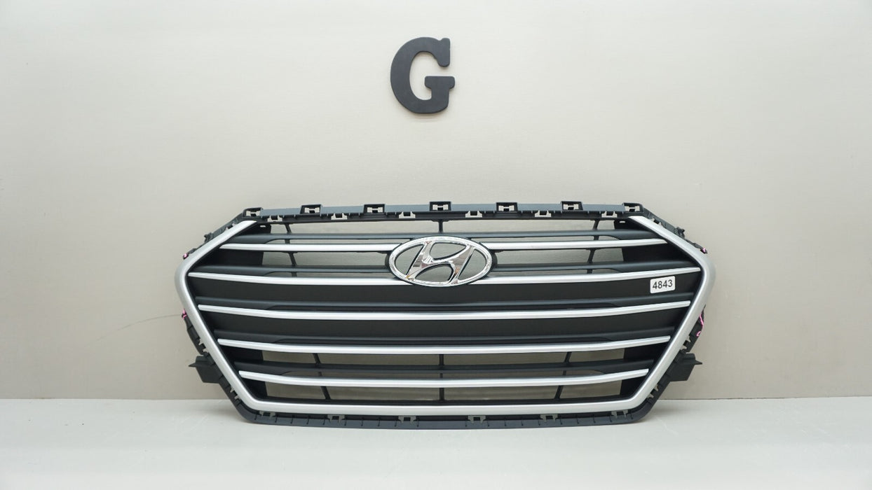 2017-2018 HYUNDAI ELANTRA FRONT UPPER RADIATOR GRILLE 86350-F3000 OEM