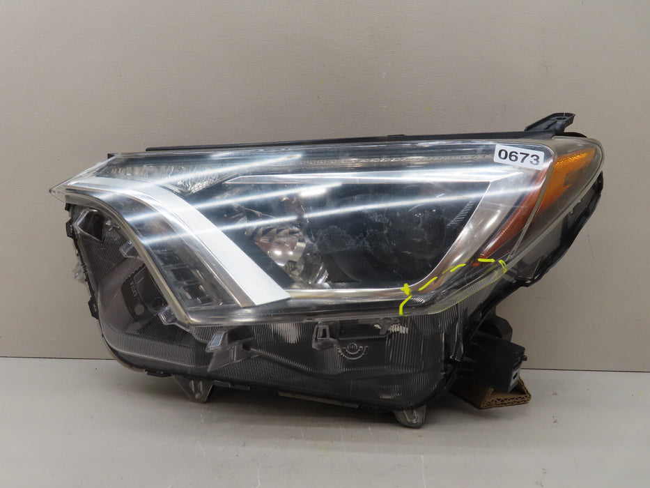 2016 2017 2018 TOYOTA RAV4 FRONT LEFT DRIVER HEADLIGHT HALOGEN OEM