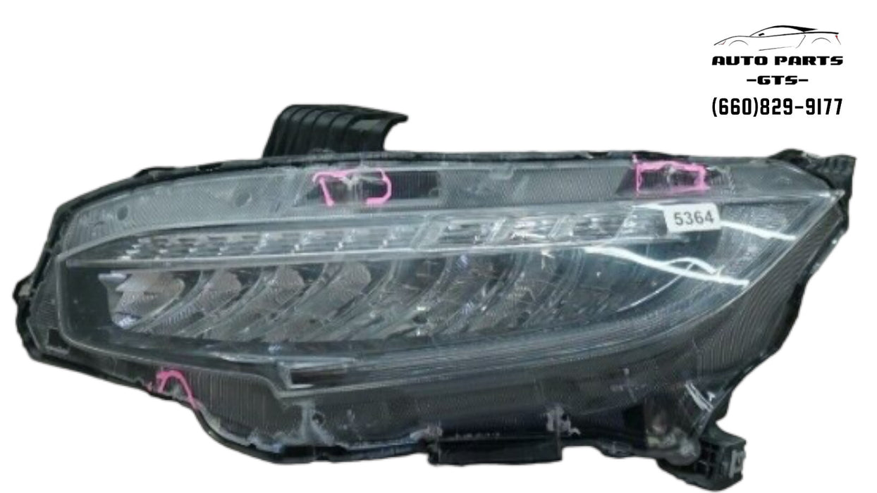 2016-2018 HONDA CIVIC TOURING FRONT LEFT DRIVER HEADLIGHT LAMP FULL LED OEM