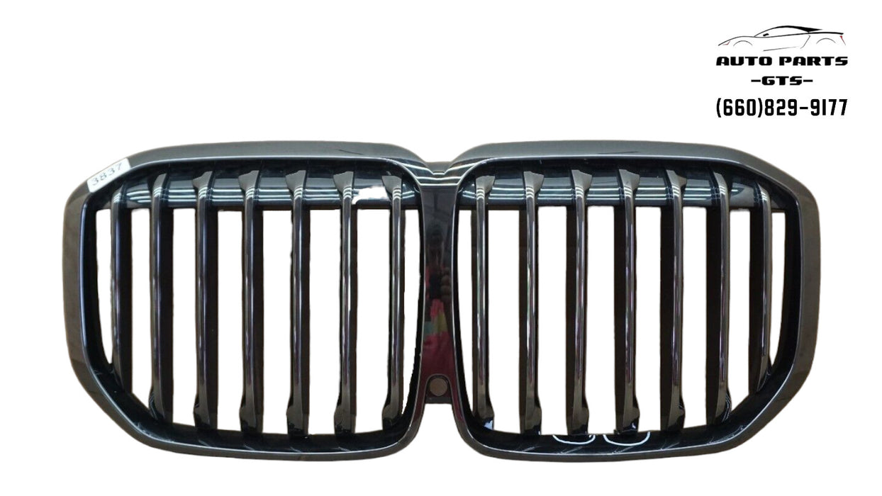 2019-2021 BMW X7 GO7 FRONT MAIN GRILL GRILLE WITH CAMERA HOLE OEM 19 20 21