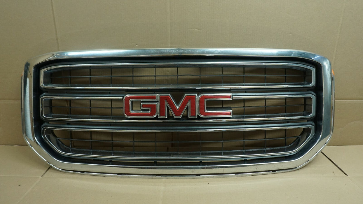2015-2020 GMC YUKON XL FRONT BUMPER UPPER GRILLE GRILL CHROME COVER 84722258 OEM