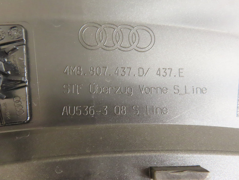 2019-2021 AUDI Q8 S-LINE FRONT BUMPER COVER OEM4M8807437D