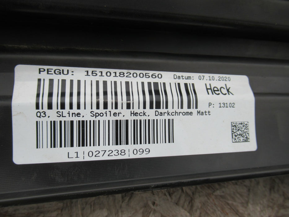 2019-2021 AUDI Q3 REAR BUMPER VALANCE DIfFUSER LOWER SPOILER COVER OEM