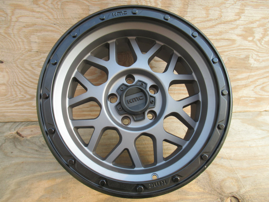 KMC KM535 Grenade Off-Road 17x9 Matte Gray Custom Wheel RIM