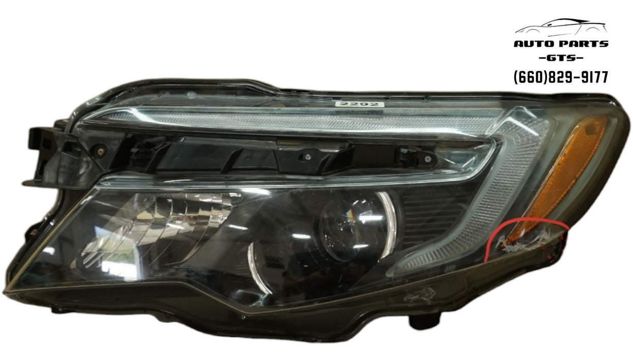 2016-2018 HONDA PILOT FRONT LEFT DRIVER SIDE HEADLIGHT HALOGEN OEM 16 17 18