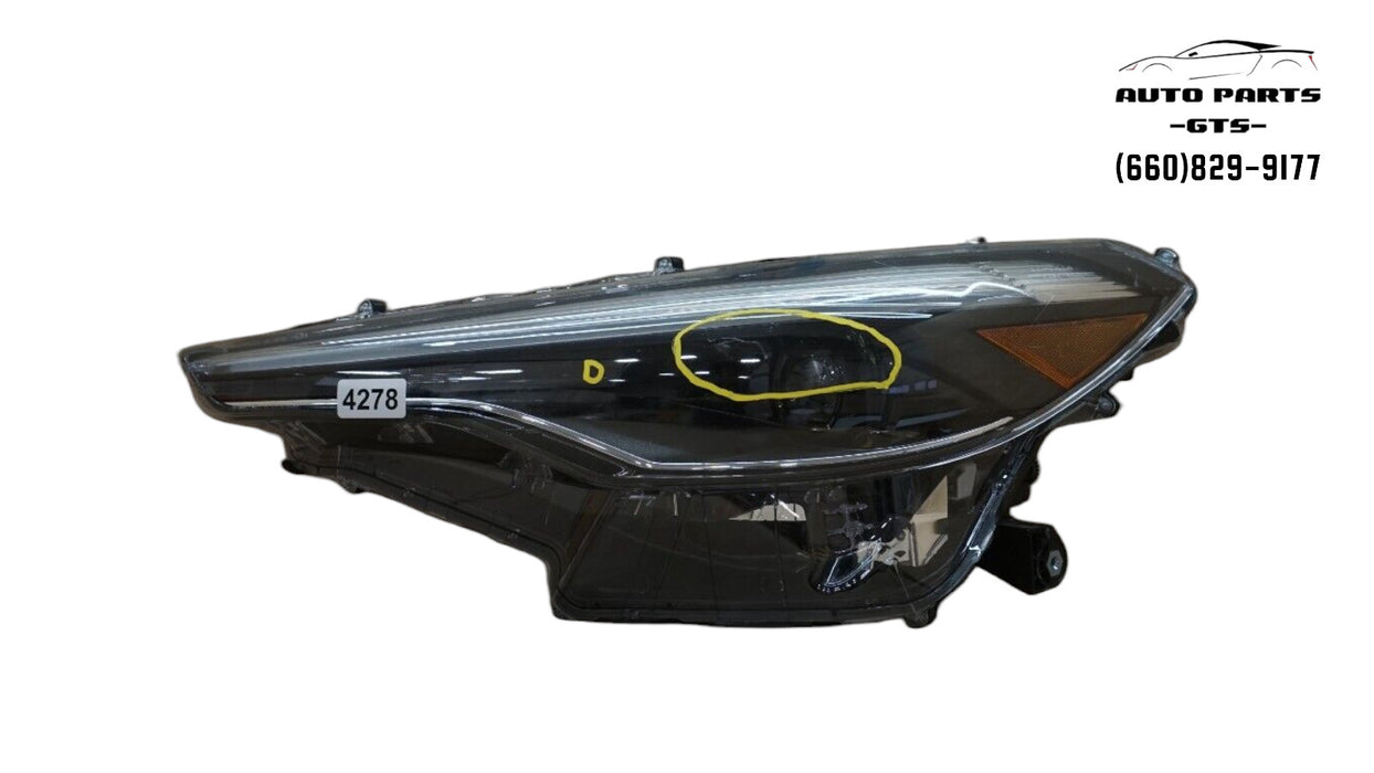 2021-2023 TOYOTA COROLLA CROSS FRONT LEFT DRIVERS SIDE HEADLIGHT LED OEM