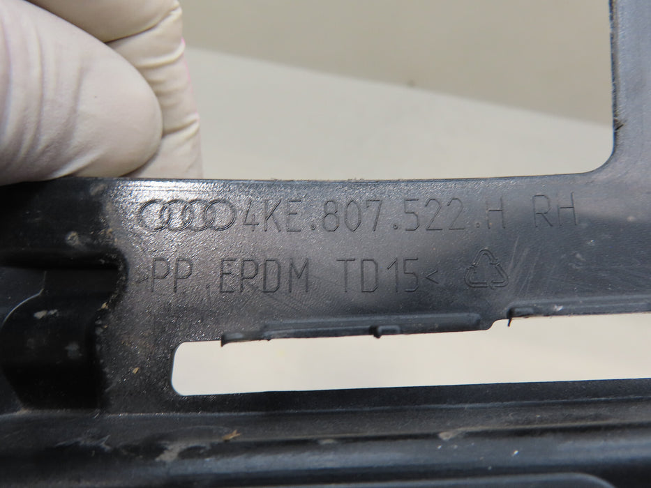 2019-2022 AUDI E-TRON REAR RIGHT PASSENGER BUMPER COVER CORNER CAP OEM