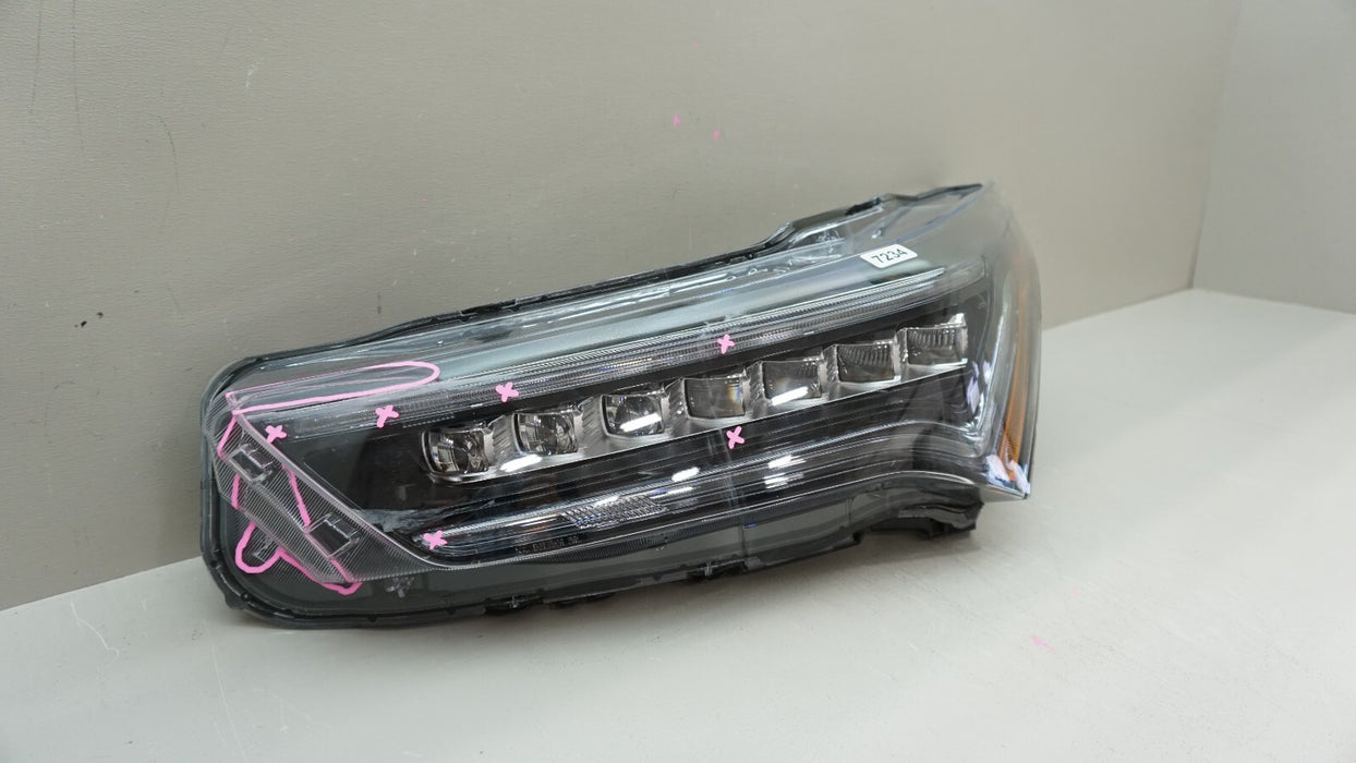 2019-2022 ACURA RDX FRONT LEFT DRIVERS SIDE HEADLIGHT LED OEM 20 21