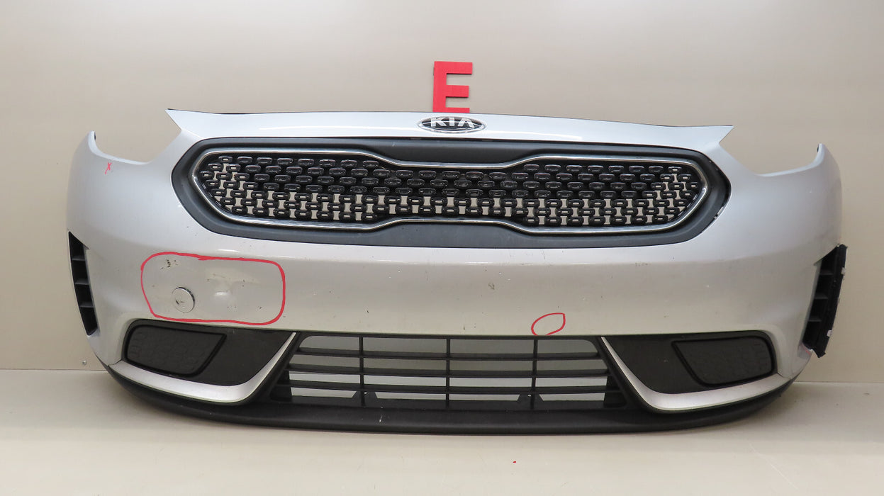 2017-2019 KIA NIRO FRONT BUMPER COVER OEM W/GRILLE W/LOWER COMPLETE B