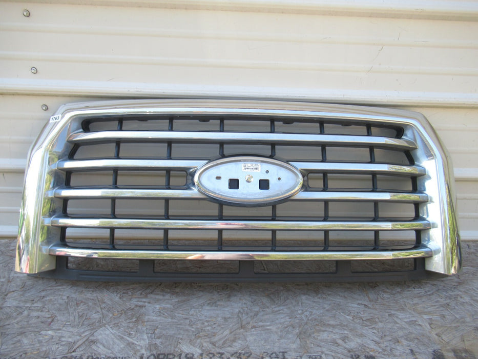 2015-2017 FORD F-150 XLT FRONT GRILLE GRILL W/O EMBLEM FD217-1C00-CA00 OEM