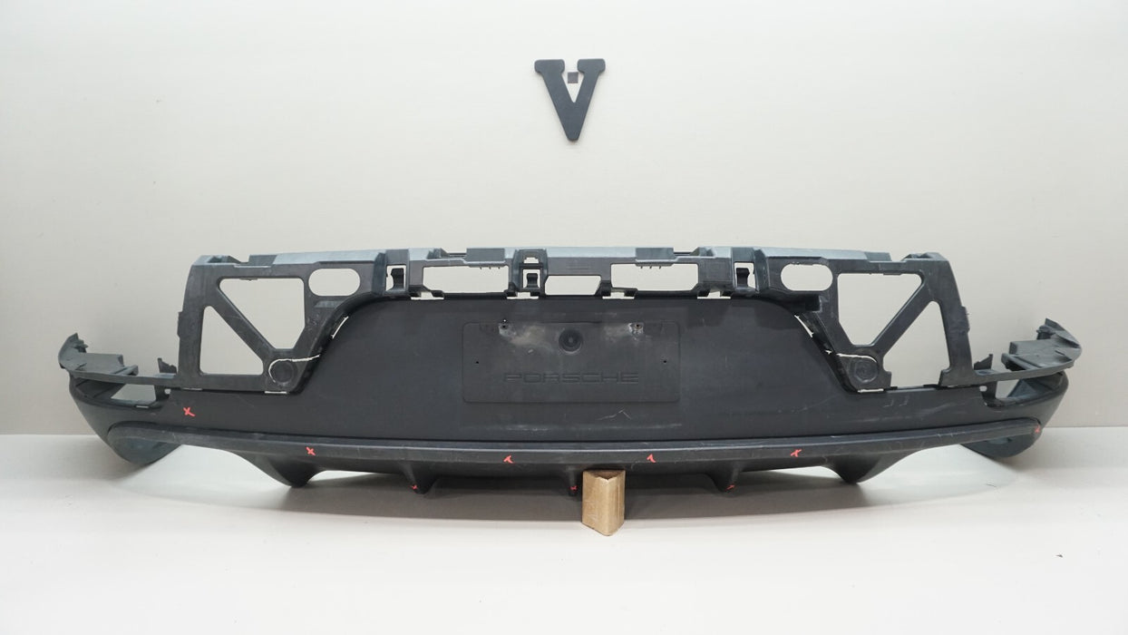 2015-2018 PORSCHE MACAN REAR LOWER BUMPER COVER VALANCE DIFFUSER OEM 95B807834