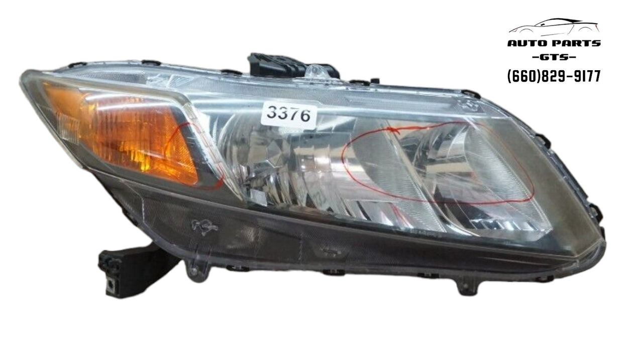 2012-2015 HONDA CIVIC FRONT RIGHT PASSENGER SIDE HEADLIGHT (TYC) 12 13 14 15