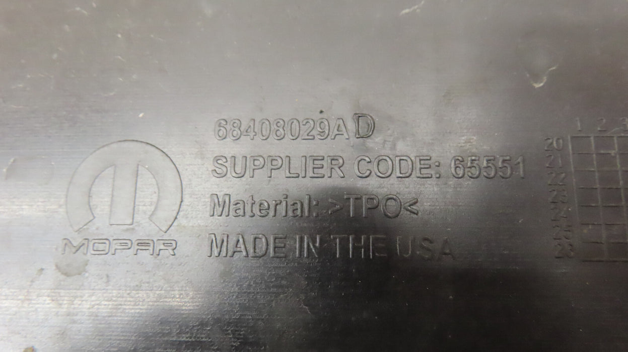 2019-2022 JEEP CHEROKEE FRONT LOWER BUMPER VALANCE COVER OEM 68408029AD