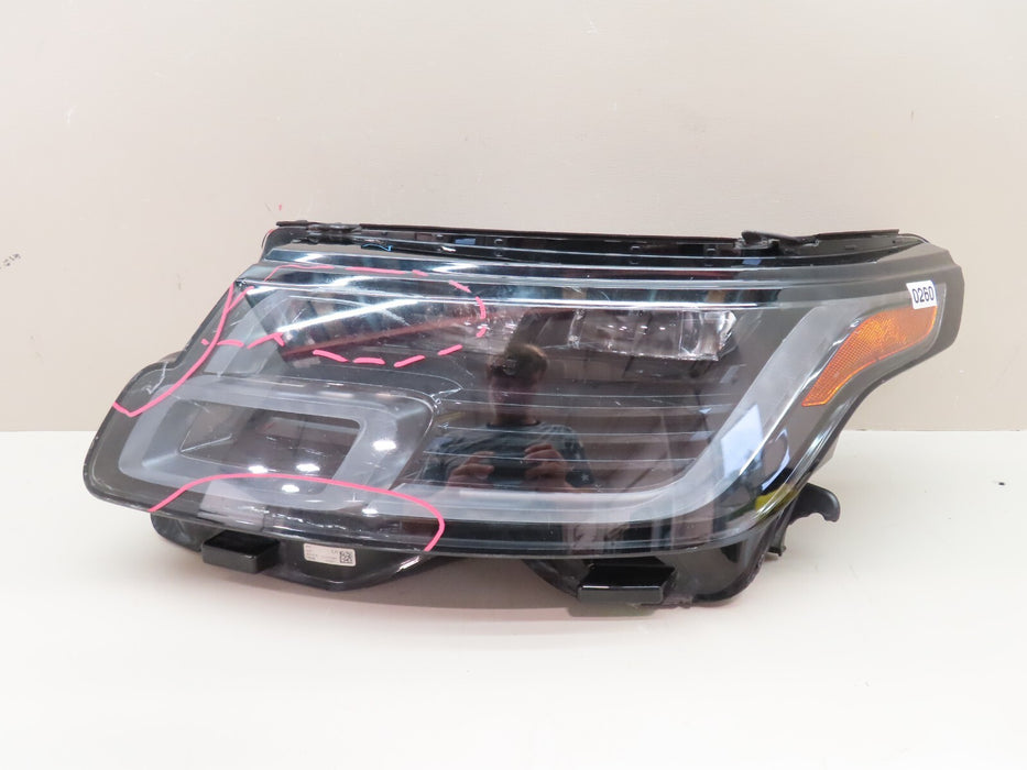 2018-2021 RANGE ROVER L405 FRONT LEFT SIDE HEADLIGHT LAMP LED OEM JK52-13W030-CD