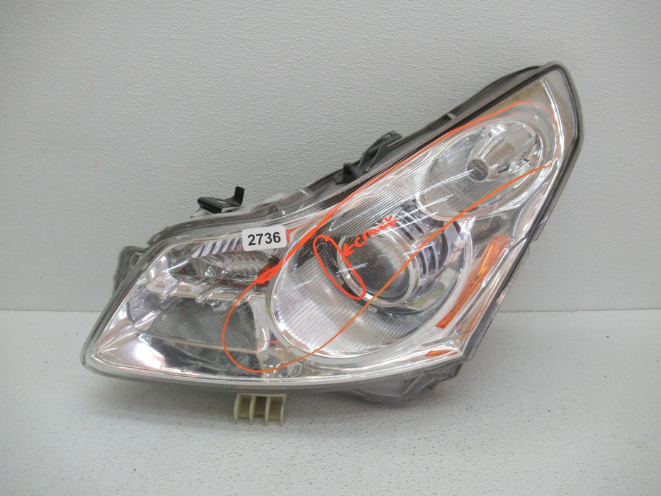 2008-2009 INFINITI G37 FRONT LEFT DRIVER SIDE HEADLIGHT XENON HEAD LAMP OEM